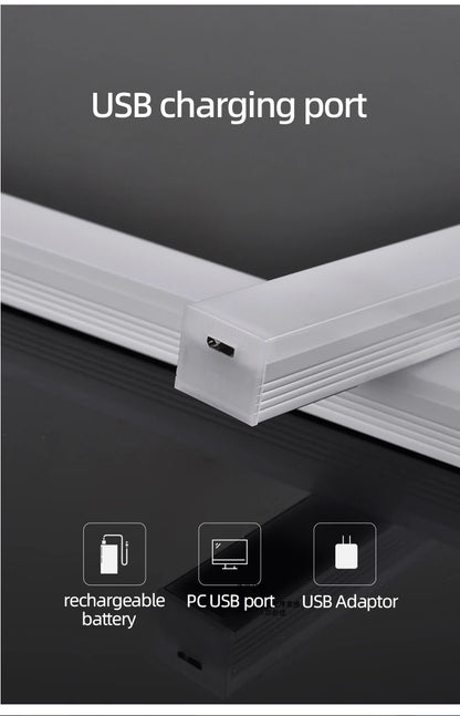 Motion Sensor Lamp Night Light Wireless LED USB Type C Rechargeable Lamp for Kitchen Cabinet Bedroom Wardrobe Staircase Lighting